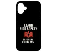 Carcasa para iPhone 16 Plus Aprender Seguridad contra Incendios | Concientización de Seguridad Motivacional de
