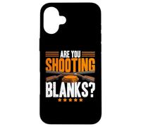 Carcasa para iPhone 16 Plus Are You Shooting Blanks Clay Paloma Trap Shooting Skeet Hombres