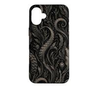 Carcasa para iPhone 16 Plus Arte botánico del océano del Bosque de Algas Marinas oscuras