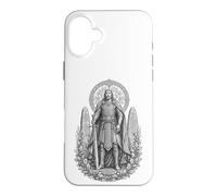 Carcasa para iPhone 16 Plus Arte de Nuada Celtic Silver Hand Warrior King Line