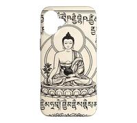 Carcasa para iPhone 16 Plus Arte Vintage de Buda Serene para Meditación y Mindfulness