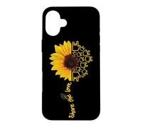 Carcasa para iPhone 16 Plus ASL American Sign Language Sunflower Share The Love