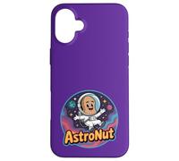 Carcasa para iPhone 16 Plus Astronut Lindo Cacahuete En Espacio Galaxia Astronauta Juego de Palabras