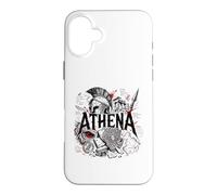 Carcasa para iPhone 16 Plus Atenea Diosa Guerrera Griega Antigua Búho Esparta
