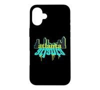 Carcasa para iPhone 16 Plus Atlanta Georgia Graffiti City Streetwear Urban Art Design