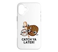 Carcasa para iPhone 16 Plus Atrapa ya más Tarde Divertido Juego de Palabras de béisbol