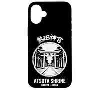 Carcasa para iPhone 16 Plus Atsuta Santuario Nagoya Japón Sello Kanji Japonés Souvenir
