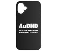 Carcasa para iPhone 16 Plus AuDHD Autismo TDAH Mentes neurodivergentes