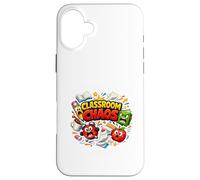 Carcasa para iPhone 16 Plus Aula Caos Divertido Escuela Humor Profesor Diseño
