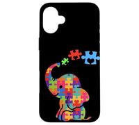 Carcasa para iPhone 16 Plus Autism Elephant Gift Autism Awareness Autistic Black