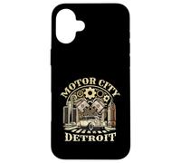 Carcasa para iPhone 16 Plus Automóviles de Recuerdo de Motor City Detroit Michigan Detroit