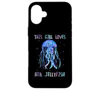 Carcasa para iPhone 16 Plus Awesome Cute Underwater This Girl Loves Her Jellyfish