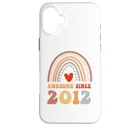 Carcasa para iPhone 16 Plus Awesome Since 2012 14th Birthday Boho Rainbow 14 Years Old