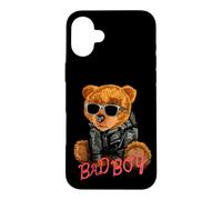 Carcasa para iPhone 16 Plus Bad Boy tee Shirts, Funny Teddy Bear Graphic Design Style