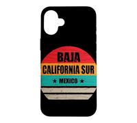 Carcasa para iPhone 16 Plus Baja California Sur México Retro Vintage Baja California Sur
