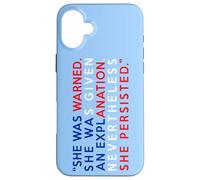 Carcasa para iPhone 16 Plus Bandera Americana Que fue advertida sin Embargo Ella persistió