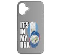 Carcasa para iPhone 16 Plus Bandera de ADN de Belice y Guatemala, Regalo de Patrimonio