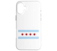Carcasa para iPhone 16 Plus Bandera de Chicago Home Love Family Hombres Mujeres Niños Jóvenes