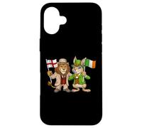 Carcasa para iPhone 16 Plus Bandera de Inglaterra e Irlanda Raíces inglesas Reino Unido