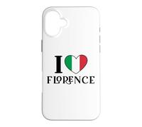 Carcasa para iPhone 16 Plus Bandera de Italia I Love Florence