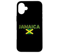 Carcasa para iPhone 16 Plus Bandera de Jamaica Orgulloso Ciudadano jamaicano Independencia de Jamaica