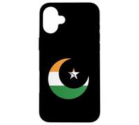 Carcasa para iPhone 16 Plus Bandera de la India Musulmana Islam Nación Ramadán Árabe Punjabi