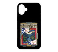 Carcasa para iPhone 16 Plus Bandera de Terranova y Labrador del Parque Nacional Gros Morne