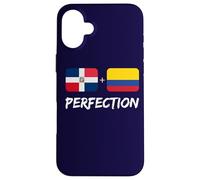 Carcasa para iPhone 16 Plus Bandera Dominicana más Colombiana del Patrimonio de la perfección