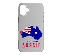 Carcasa para iPhone 16 Plus Bandera patriótica de Australia para Hombres, Mujeres y niños, Orgulloso Australiano