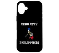 Carcasa para iPhone 16 Plus Bandera Retro de Filipinas de la Ciudad de Cebú