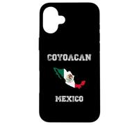 Carcasa para iPhone 16 Plus Bandera Retro de México de Coyoacán
