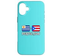 Carcasa para iPhone 16 Plus Bandera uruguaya más puertorriqueña del Patrimonio de la perfección