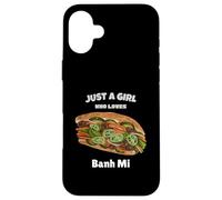 Carcasa para iPhone 16 Plus Banh Mi Vietnamese Sandwich Vietnam Comida Divertida Chicas Mujeres