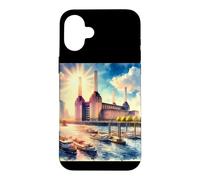 Carcasa para iPhone 16 Plus Battersea South London Tees - Estación de energía icónica de Londres
