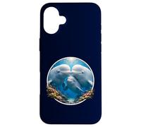 Carcasa para iPhone 16 Plus Belugawal Ballenero Unicornio de los Mares Ballena Familia Océano