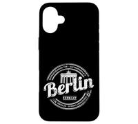 Carcasa para iPhone 16 Plus Berlina Recuerdo Vintage Puerta de Brandenburgo Alemania
