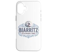 Carcasa para iPhone 16 Plus Biarritz Côte Des Basques France Surf Ornado para Luces