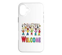 Carcasa para iPhone 16 Plus Bienvenidos a los Refugiados y migrantes