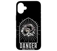 Carcasa para iPhone 16 Plus Biker Mom Danger Sin Filtro