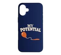 Carcasa para iPhone 16 Plus Biología Ciencia Humor Mi potencial Broma reproductiva