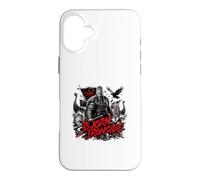 Carcasa para iPhone 16 Plus Bjorn Ironside, Guerrero Vikingo, Leyenda nórdica