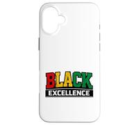 Carcasa para iPhone 16 Plus Black Excellence Empowerment Colores panafricanos