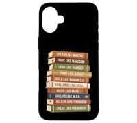 Carcasa para iPhone 16 Plus Black Leaders African American Teachers Education Pride