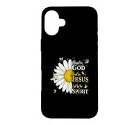 Carcasa para iPhone 16 Plus Blessed by God Loved by Jesus Led by Spirit Faith