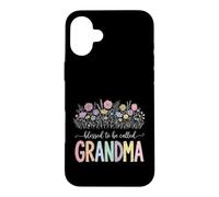 Carcasa para iPhone 16 Plus Blessed To Be Called Grandma Diseño Floral