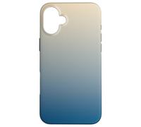 Carcasa para iPhone 16 Plus Blue Beige Gradient Aesthetic - Minimalist Ombre Design for