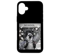 Carcasa para iPhone 16 Plus Blue Jay Último Día De Escuela Vacaciones De Verano Divertido Meme Selfie