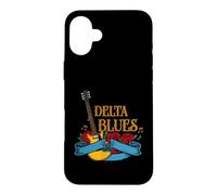Carcasa para iPhone 16 Plus Blues Guitarrista y Fan de la música Rock o Delta Blues