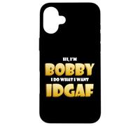 Carcasa para iPhone 16 Plus Bobby Costume Idgaf Funny Meme Halloween Costume For Bobbys