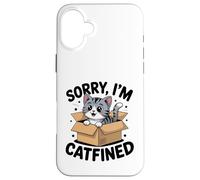 Carcasa para iPhone 16 Plus Bonito diseño de Gato juguetón en Caja